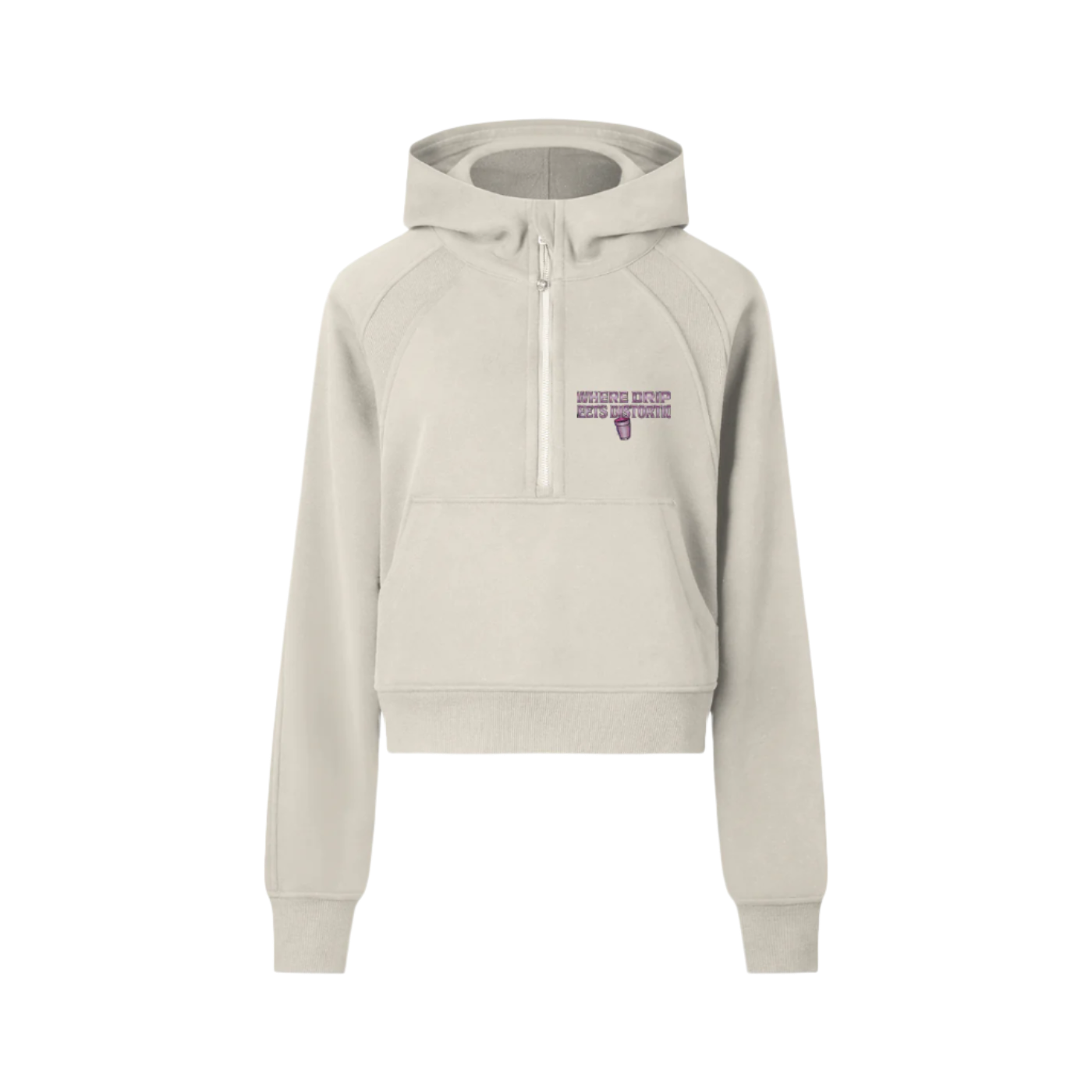 Original "Classic" Cropped Half-Zip Hoodie