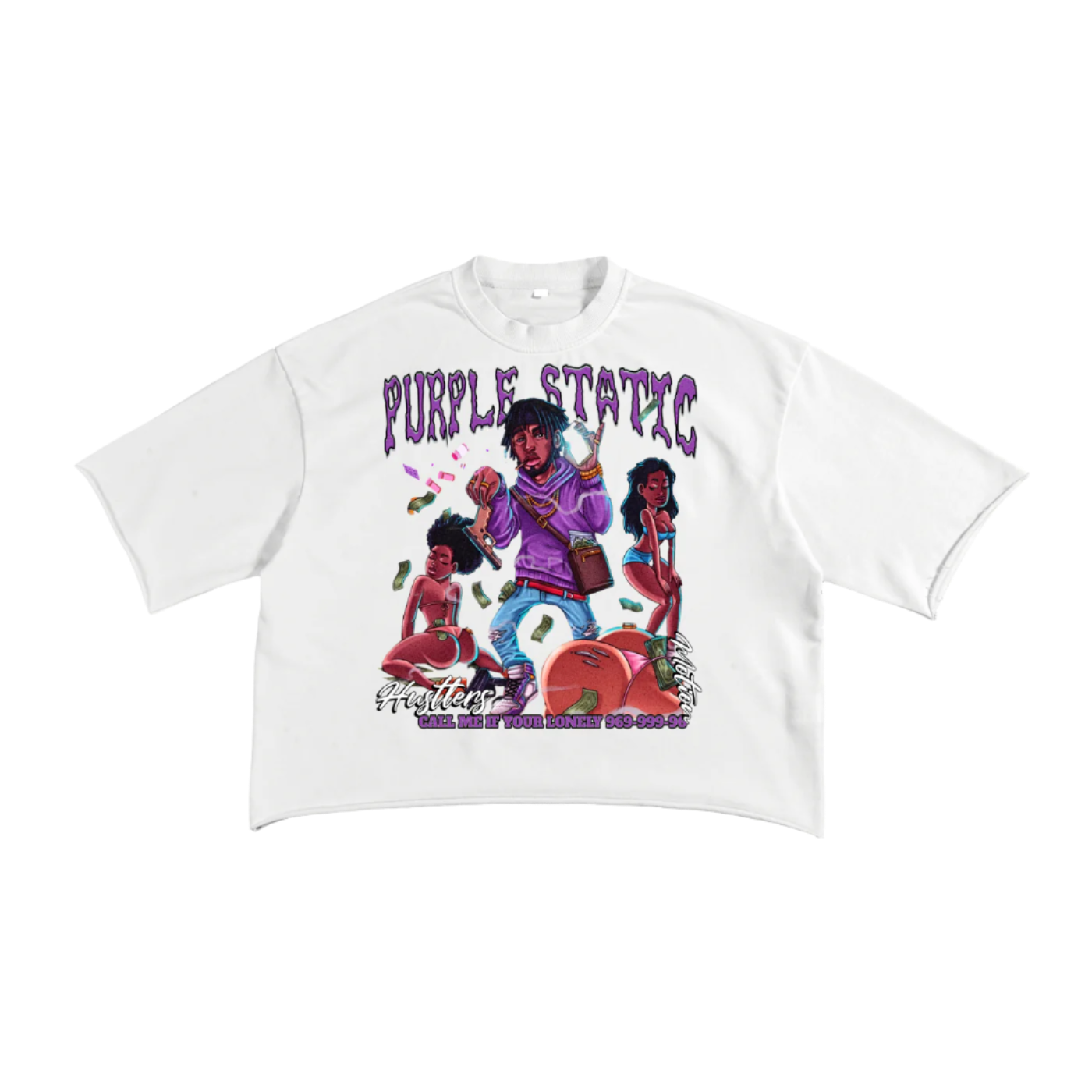 Purple Static "iSupport" Bundle T-Shirt