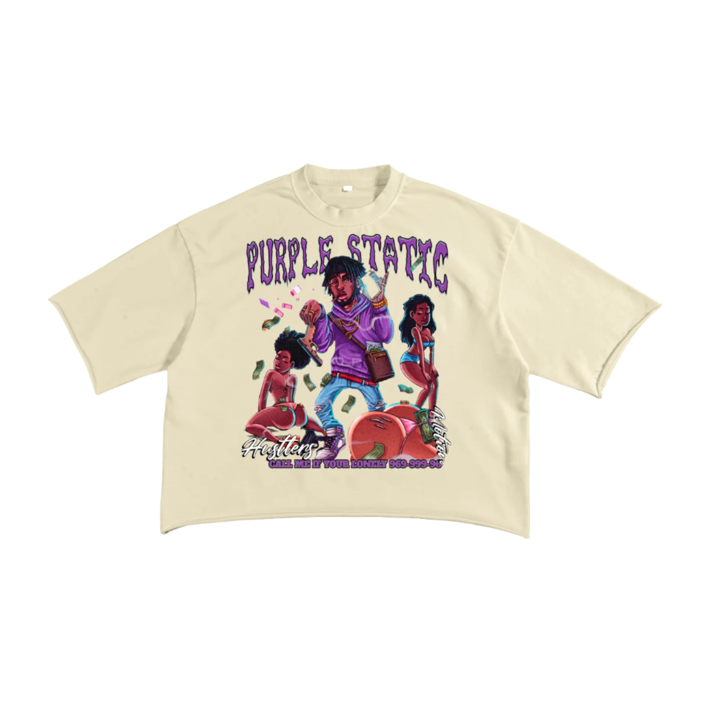 Purple Static "iSupport" Bundle T-Shirt